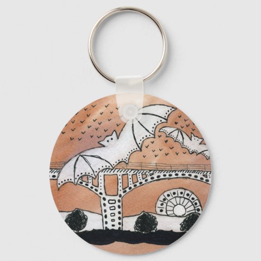 Congres Avenue Bats Sleutelhanger (Voorkant)