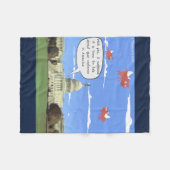 Congres en Pistool praten als varkens op vliegenba Fleece Deken (Voorkant (Horizontaal))