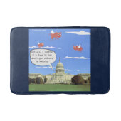 Congres en Pistool praten als varkens vliegen Badmat (Voorkant)