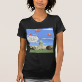 Congres en Pistool Violence Talk when Pigs Fly T-shirt (Voorkant)