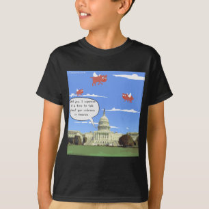 Congres & Geweld met Vuurwapens Praten Als Varkens T-shirt
