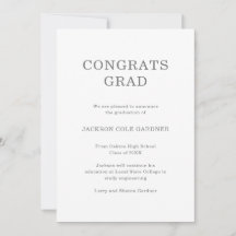 Congres Grad Classic Gray Non Photo Graduation