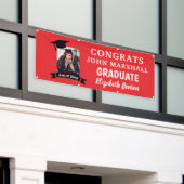 Congres Graduate Custom Banner Red (Buitenkant Gebouw)