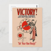 congres keurt daglicht-spaarwet goed briefkaart (Voorkant / Achterkant)