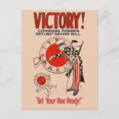  congres keurt daglicht-spaarwet goed briefkaart (Voorkant)