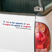 Congres-licht-11x3 Bumpersticker (Op Truck)