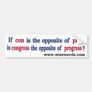 Congres-licht-11x3 Bumpersticker