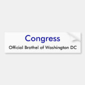 Congres, Officiële Brothel of Washington DC Bumpersticker (Voorkant)