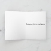 Congres on Fetching Your Diploma Greeting Card Kaart (Binnen)
