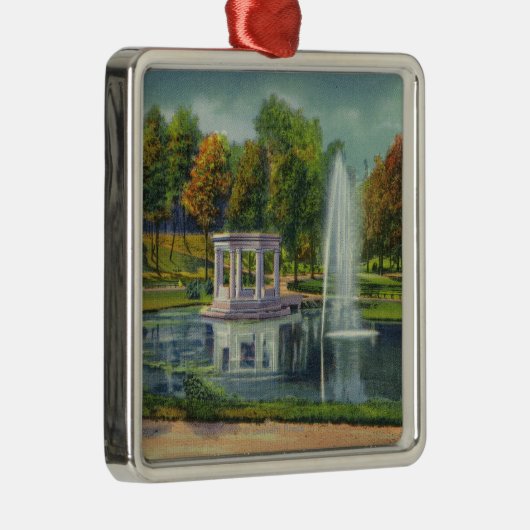 Congres Park War Memorial Uitzicht Metalen Ornament (Rechts)