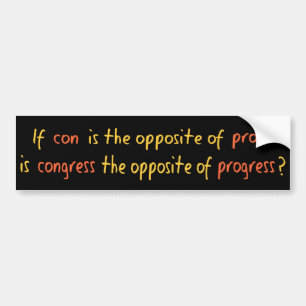 Congres quote bumpersticker