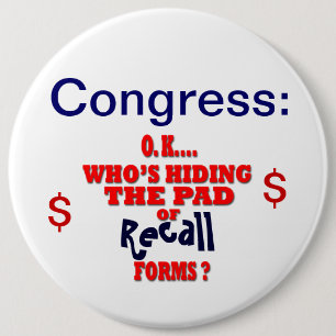 Congres Recall Ronde Button 6,0 Cm