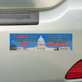 Congres tegen Progress-Bumpersticker Bumpersticker (Op auto)