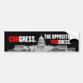Congres tegen Progress-Bumpersticker Bumpersticker (Voorkant)