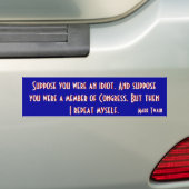 Congres (Twain) Bumpersticker (Op auto)
