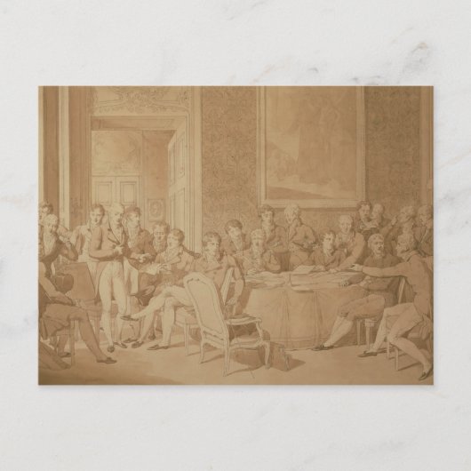 Congres van Wenen, 1815 Briefkaart (Voorkant)