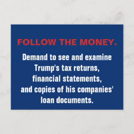 Congres volgt het geld dat Trump belastingaangifte Briefkaart