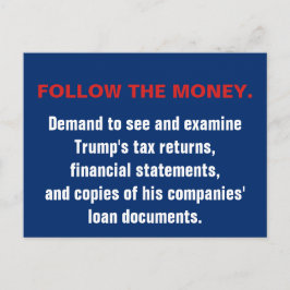 Congres volgt het geld dat Trump belastingaangifte Briefkaart