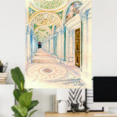 Congresbibliotheek Washington DC 1897 Poster (Thuiskantoor)