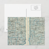 Congresdistricten Judiciale districten Indiana Briefkaart (Voorkant / Achterkant)