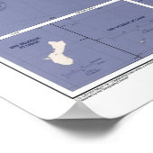 Congresdistricties van de USA-kaart Poster (Hoek)