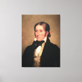 Congreslid Davy Crockett door Chester Harding Canvas Afdruk (Voorkant)