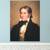 Congreslid Davy Crockett door Chester Harding Canvas Afdruk (Insitu (Houten vloer))