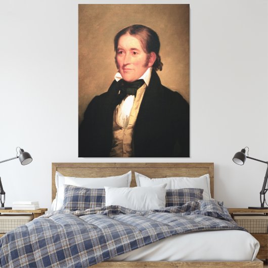 Congreslid Davy Crockett door Chester Harding Canvas Afdruk (Insitu (Slaapkamer))