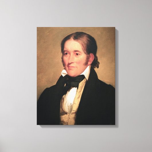 Congreslid Davy Crockett door Chester Harding Canvas Afdruk (Voorkant)