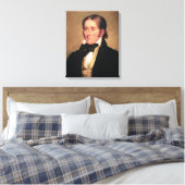 Congreslid Davy Crockett door Chester Harding Canvas Afdruk (Insitu (Slaapkamer))