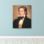 Congreslid Davy Crockett door Chester Harding Canvas Afdruk (Insitu (Houten vloer))
