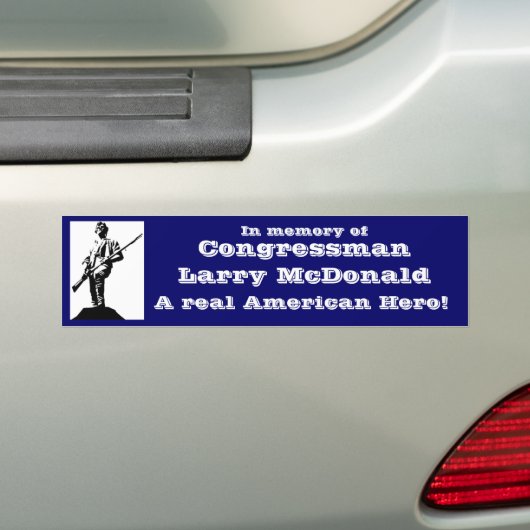 Congreslid Larry McDonald Bumpersticker (Op auto)