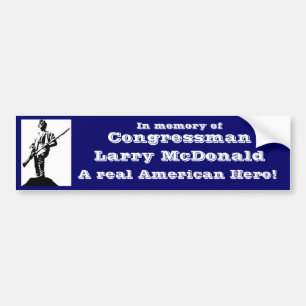 Congreslid Larry McDonald Bumpersticker
