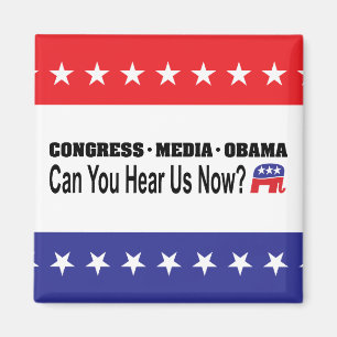 Congresmedia Obama Kunt u ons nu horen? Magneet