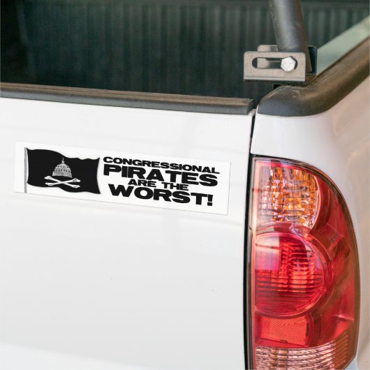 Congrespiraten Bumpersticker (Op Truck)