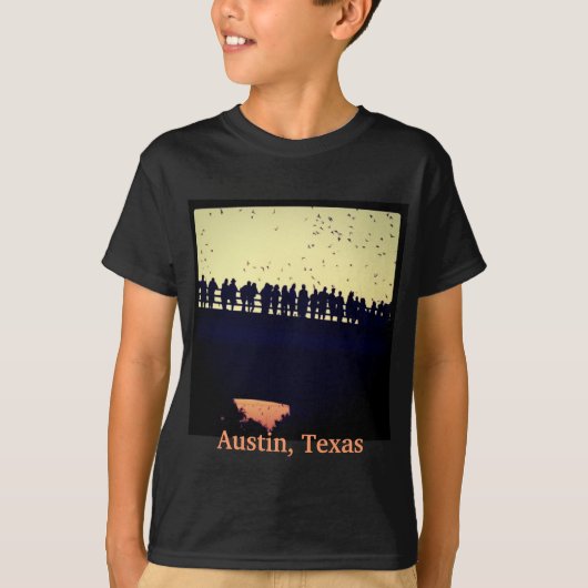 Congress Avenue Bridge Bats T-shirt (Voorkant)