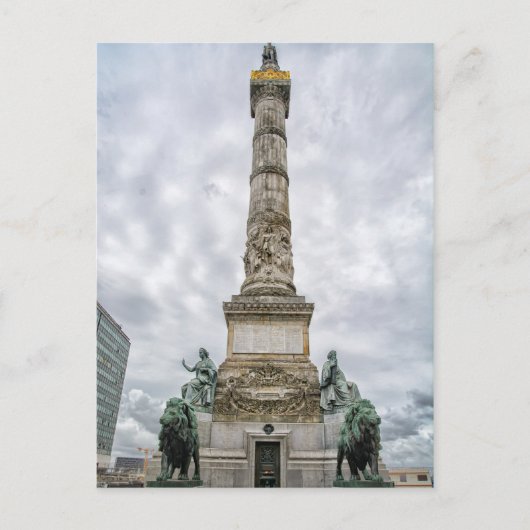 Congress Column, Brussel, België Briefkaart (Voorkant)