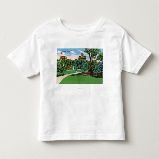 Congress Park Uitzicht van het Grand Union Hotel Kinder Shirts (Voorkant)
