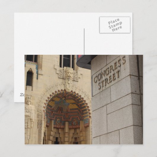 Congress St, Detroit, Michigan, Guardian Building Briefkaart (Voorkant / Achterkant)