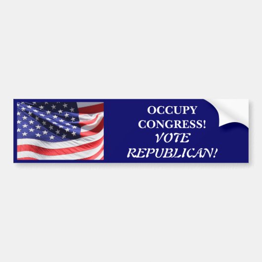CONGRESS STEMMING REPUBLICAN BUMPERSTICKER (Voorkant)