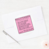 Congressional Pink Slip-stickers Ronde Sticker (Envelop)