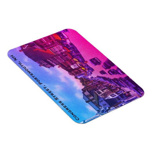  Congresstraat, Portsmouth, NH Foto Magneet (Rechterzijde)