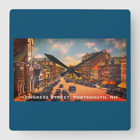  Congresstraat, Portsmouth, NH Foto Vierkante Klok (Voorkant)