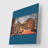  Congresstraat, Portsmouth, NH Foto Vierkante Klok (Hoek)