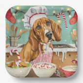 Conhound Holiday Baking: Feestelijke Kerst Papieren Bordje (Voorkant)