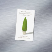 Conical Topiary Traditional Garden Charm Business Magnetisch Visitekaartje (Voorbeeld)