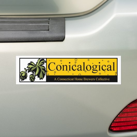 Conicalogische Bumpersticker (Op auto)