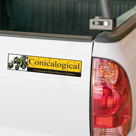 Conicalogische Bumpersticker (Op Truck)
