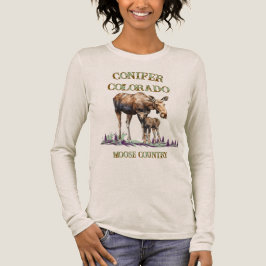 Conifer Mama en Baby Elandsporen Tri-Blend Shirt