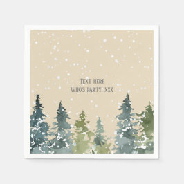 Conifer, pijnboom, Evergreen Servet